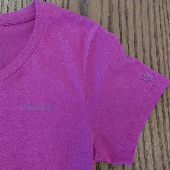 Bench Soft Magenta Ruched Logo Tee - Picture 3 of 7